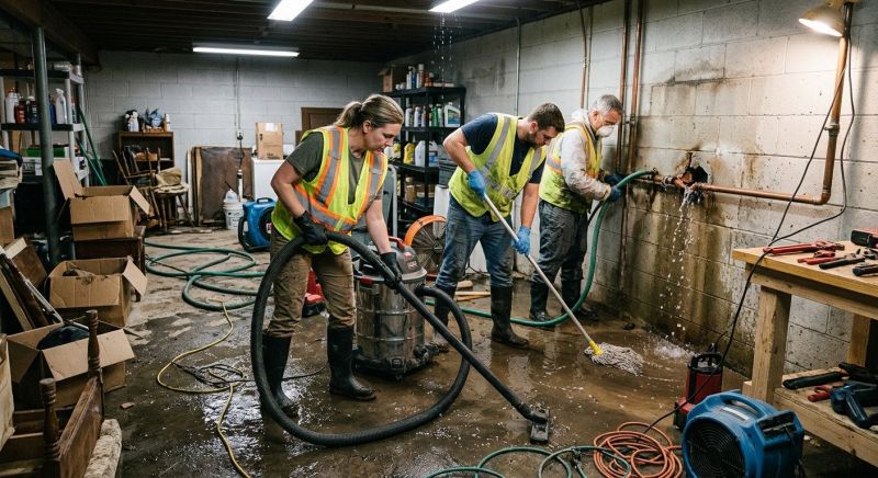 Burst Pipe Cleanup in Santa Rosa, CA