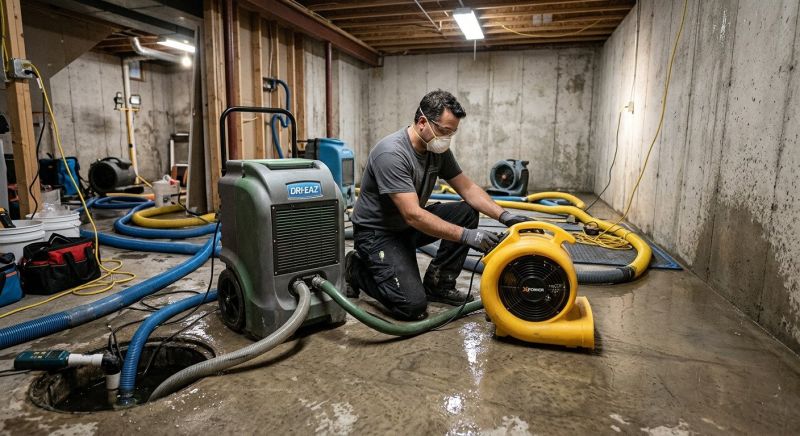 Basement Drying in Santa Rosa, CA