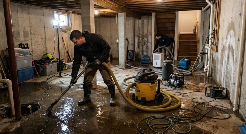 Basement Water Cleanup in Napa, CA