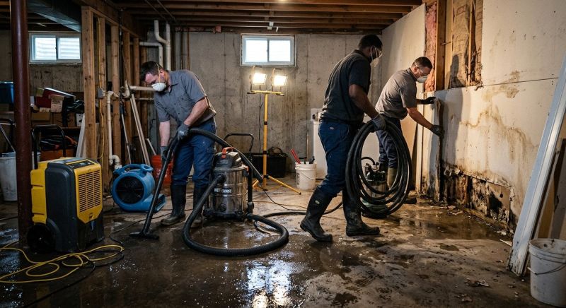 Basement Water Cleanup in Scottsdale, AZ