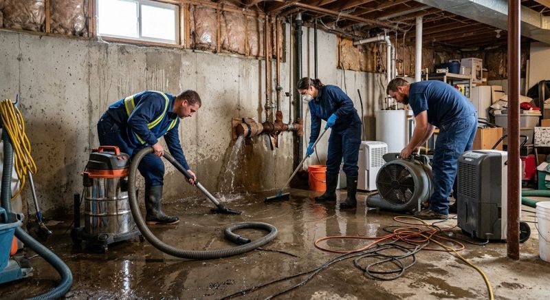 Basement Water Cleanup in Wilmington, NC