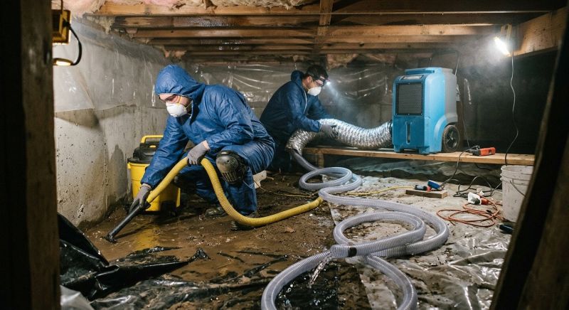 Basement Water Extraction in Wilmington, NC