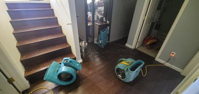 Inside a Water Damage Restoration