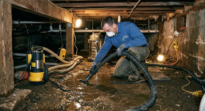 Crawlspace Water Cleanup in Santa Rosa, CA