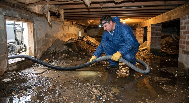 Crawlspace Water Removal in Santa Rosa, CA