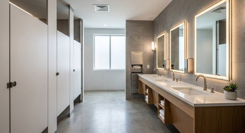 Industrial Bathroom Renovation in North Charleston, SC