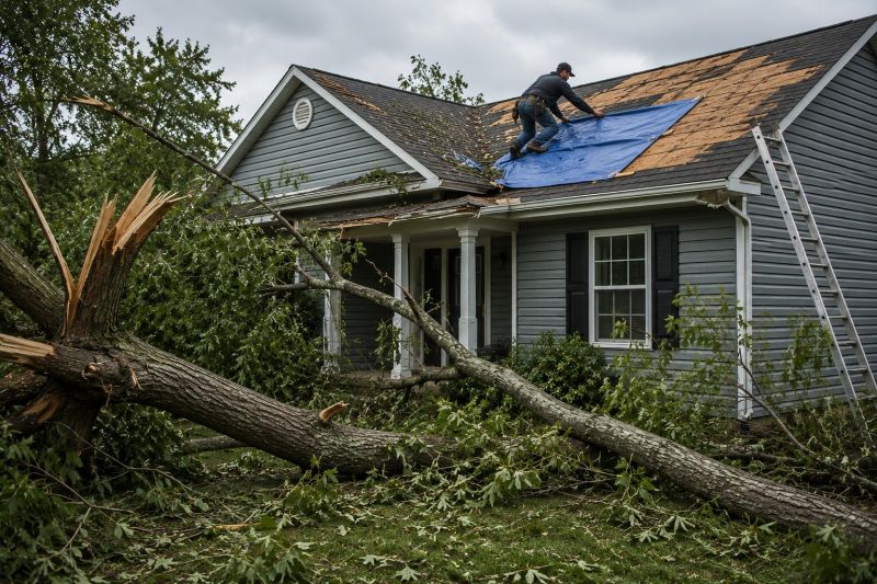 Roof Storm Damage Remediation in Kansas City, KS