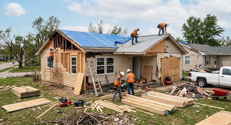 Tornado Damage Restoration in Kansas City, KS