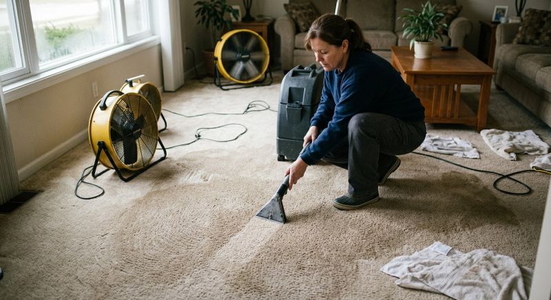 Wet Carpet Restoration in Santa Rosa, CA